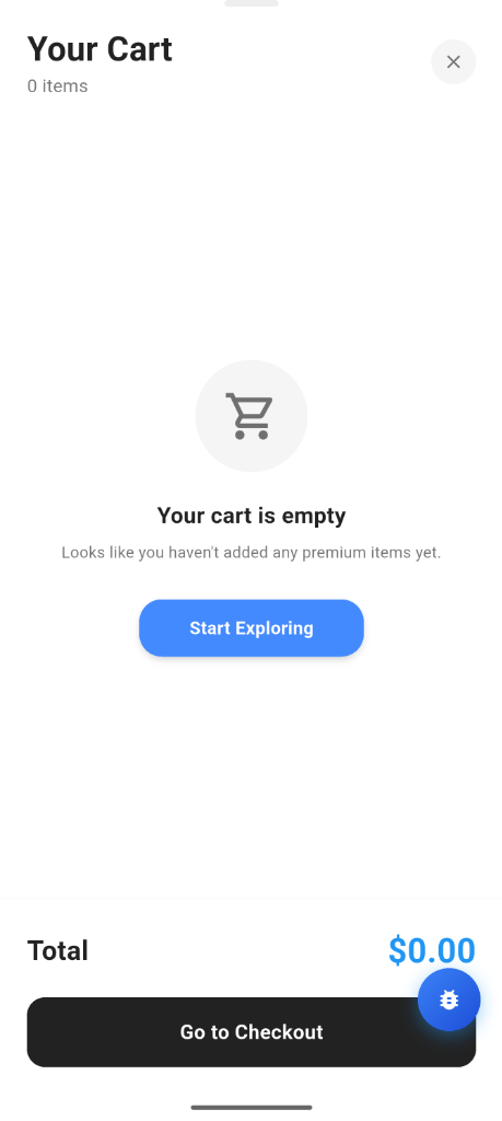 Empty Cart
