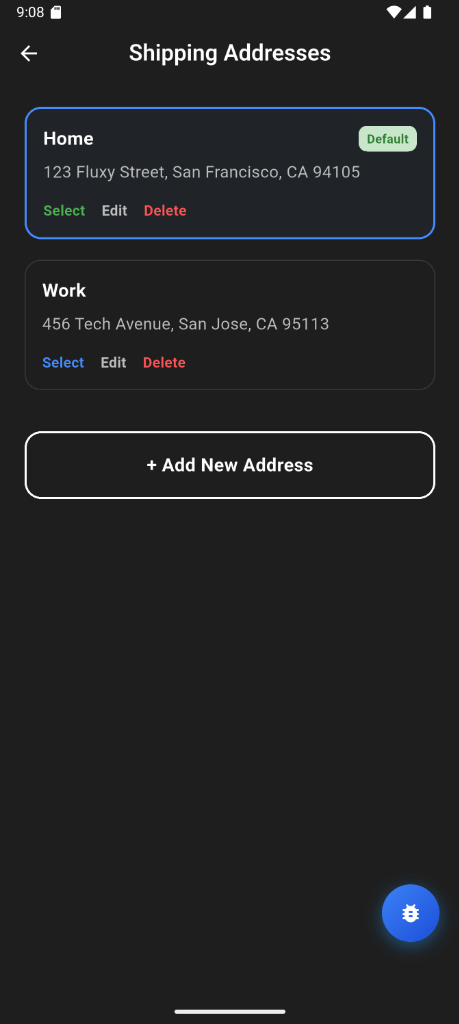 Shipping Addresses Dark